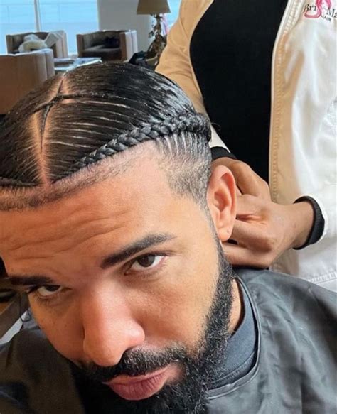 drake braids hairstyle|drake cornrows haircut.